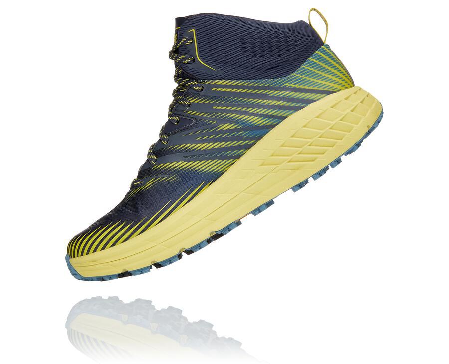 Hoka One One Trailove Tenisky Panske Námornícka Modrá - Speedgoat Mid GORE-TEX 2 - 48670-JWXP